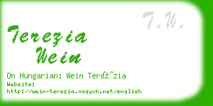 terezia wein business card